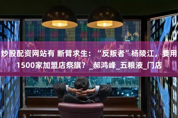 炒股配资网站有 断臂求生：“反叛者”杨陵江，要用1500家加盟店祭旗？_郝鸿峰_五粮液_门店